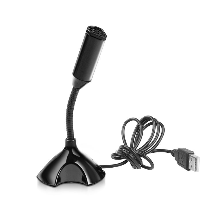 USB Stand Mic Microphone for Laptop / PC Computer - (Adjustable / Bendable)