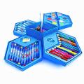 Multicolour Art Box Colouring Box Set Art Set Colour Kit 46 Pcs Crayons- Colour Pencils- Water Colour Art & Craft For Kids School Accessories. 