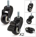 Caster Wheels MultiWare 4 x Heavy Duty 50mm Rubber PU Swivel 200kg Castor Wheels Trolley Furniture. 