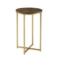 coffee table side table for living room  wooden marble texture powder coated paint Modern Luxury Living Room Table Gold Paint Finish x rode based coffee table. 