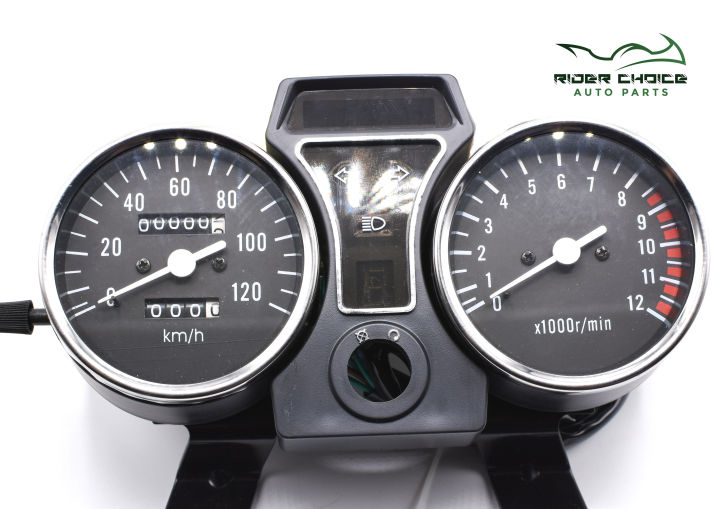 Meter 70cc Speedometer Dual Odometer Electric Tachometer RPM with Gear Counter Display Universal Fitting for 70cc Motorcycle