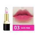 Beautiful lifeCrystal Jelly Lipstick with Fresh Flowers Inside Moisturizer Clear Lip Gloss Balm Color Changing with Temperature Mood Lipstick. 