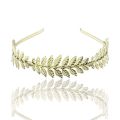 Baroque Metal Gold Leaf Headband Leaves Headpiece Tiara Hairband For Women Forehead Hair Jewelry Wedding Headwear. 