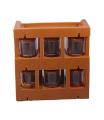 Chef 2-Tier Spice Rack With 6 Spice Jars. 