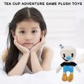 25cm Plush Toy Cuphead Plush Doll Mugman Toy Game Souvenir Soft Stuffed Toy. 