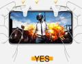 New Stylish Soft PUBG/Fortnite Mobile Gaming Metal Trigger L1 R1 Button Game Shooter Controller. 