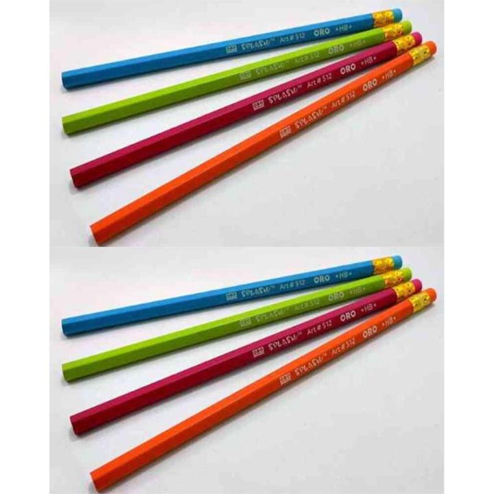 ORO Splash Pencil Art # 512 Multi Color (8 Pcs)