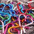 Heart-shaped Aluminum Carabiner Key Chain Clip Outdoor Camping Keyring Hook Water Bottle Hanging Buckle Travel Kit Climbing New. 