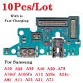 121S A0A20S A1 A12 A70 A10 A50 for Samsung A1 charging port F10 pieces USB charger base connector board lex for 0 A20 A30 A4A31 A51 A71. 