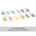 【Simple 3C】12pcs Animals Set Educational Lizard Reptile Plastic Figures s for Children Boys Kids Toddlers. 