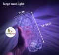 Bluetooth Speaker USB Crystal Rose Lamp RGB Color changing Modern LED Crystal Table Lamp Touch & Remote Controlled Projector. 