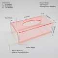 High Quality Acrylic Tissue box holder Modern Design Shape Rectangular For Best Your kitchen And Dining. 