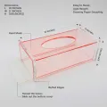 High Quality Acrylic Tissue box holder Modern Design Shape Rectangular For Best Your kitchen And Dining. 