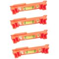 4Pcs String Level Hang Line Bubble Levels (Red). 