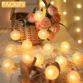 PACKIFY - 10 Cotton Ball LED String Fairy Lights Battery Operated - Led Lights for Room Decoration. 