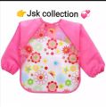 Baby Plastic Full Sleeves Bib Imported Baby Plastic Waterproof Sleeves Baby Bibs Cartoon Long Sleeves Printed Kids Eating feeding Apron. 