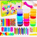 12 Slime pack & 6 Glitter bottle Orbeez ball and WaterBaloons/ 2 Clay mitti pcs : 10 stick icecream. 
