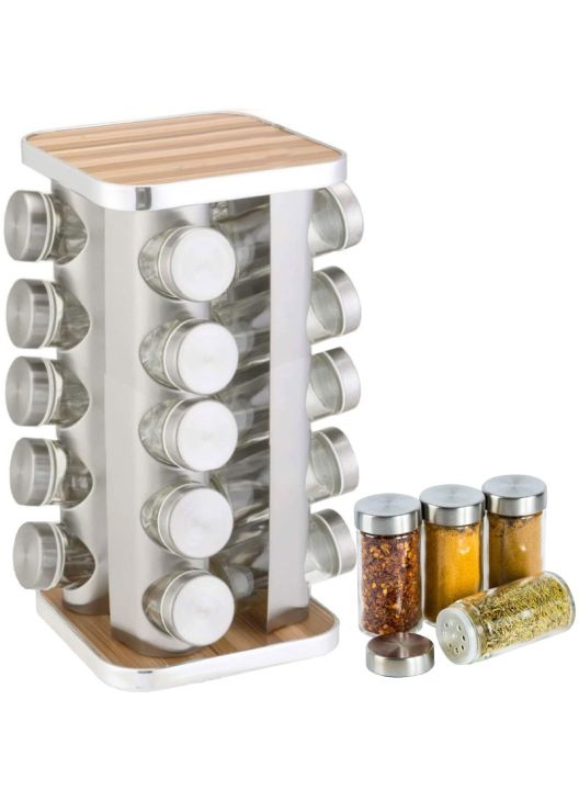 Stainless%20Steel%2016%20pcs%20Jars%20Rotating%20Spice%20Jar%20Rack%20Set%20Seasoning%20Stand%20Holder%20Condiment%20Salt%20Pepper%20Shaker%20Kitchen%20Tools%20-%20Image%204