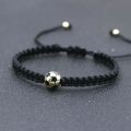 Charm Bracelet For Boy Girl Copper Gold Color Football Ball Braiding Adjustable Bracelet Couples Friendship Bracelet Men Jewelry Straggle Steipos. 