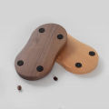 Station Espresso Puck Screen Tamping Distribution Wooden Mat Stand Coffee Presser. 