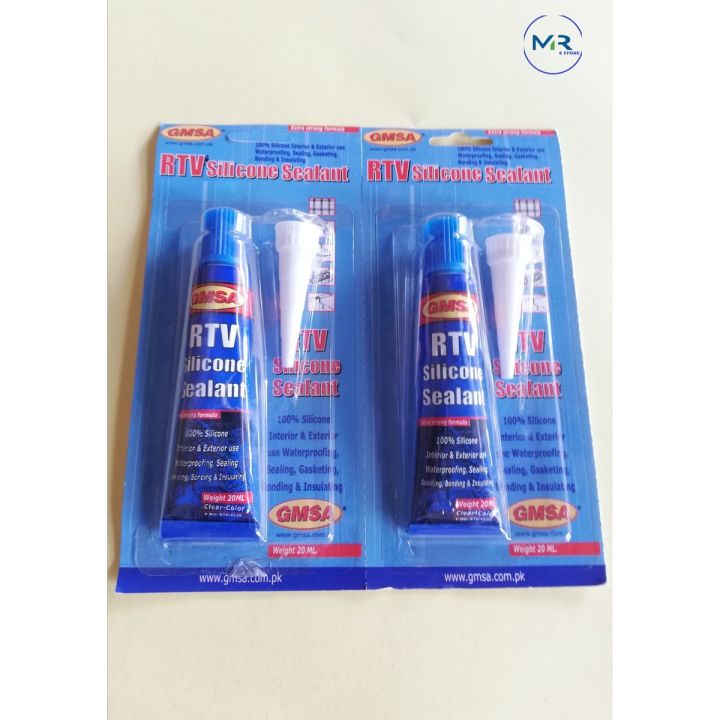 GMSA RTV Silicone Sealant Clear 20ml - 2Pcs