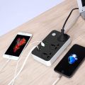 Original Smart Extension Cord Wire Board Multi Socket Lead Universal with 6 USB Ports and 3 Sockets 2500W/10A 6.5ft/200cm Premium Quality. 