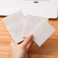 50pcs/pack Transparent Sticky Notes Students Use Tear-off Note Small Notebook To Learn Office Memo Can Be Pasted Note Paper. 