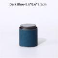 Paper Tea tin can box Sturdy Solid color Tin Can Sealed jar Metal round tank for Kitchen organization Home storage Tea lovers. 