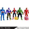 3 Pcs - Avengers Marvel DC Superhero Action Figures Movable Toy For Kids Boys Girls Baby - Movable Action Figure Super Hero Toys Set - Hulk Thanos Spiderman Ironman Captain America. 