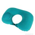 【Footprint】 U-Shape Travel Pillow Automatic Air Inflatable Airplane Car Pillows Ring Pillow Folding Press Type Bed Pillows Neck Cushion 2. 