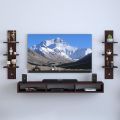 Engineered Wood Wall Mount TV Unit/TV Stand/Wall Set Top Box Stand/TV Cabinet/TV Entertainment Unit (Walnut)(Ideal for 42.52 Inch). 