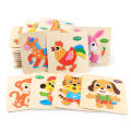 Puzzle children's woody intellectual development 3 three-year-old brains little boy and girl three-dimensional 1-2 toy early education. 