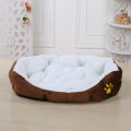 Fleece Samoyed Huskie Pet Dog Cat Sleeping Bed Cushion Pad Blanket Nest Seat. 