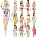 5 Set Random Swimsuits Swimwear Bikini / One Piece Swimming Beach Bathing Dollhouse Lovely Accessories Clothes for Barbie Doll. 