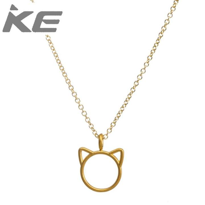HOT Fashion Jewelry Purrfection cat ear alloy pendant short necklace Women Gift