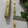 Golden fancy sitara lace for dress / fancy Golden lace for girls / Golden sitara lace for women trouser / Golden sitara lace for shirt / fancy Golden sitara lace. 