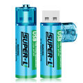 1.5V AA battery USB rechargeable AA lithium battery microphone battery mouse battery blood pressure meter battery powerful. 