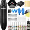Wormhole Tattoo Gun Kit Cartridge for Beginners Rotary Tattoo Machine Kit Tattoo Pen Kit Tattoo Supplies. 