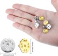 50/Pcs Brooch Pin Base Butterfly Clutch Tie Tacks Pin Back Replacement Catch Bar Locking Pins Back Base Finding Art and Crafts. 