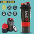 Syedna Ecommerce 3-in-1 Spider Protein Shaker Bottle - 500ml Capacity - BPA-Free Plastic - Temperature-Proof - Leak-Proof Bottle - Premium Quality Design - Perfect for Gym, Sports, Water, Cycling, Fitness Men & Women. 