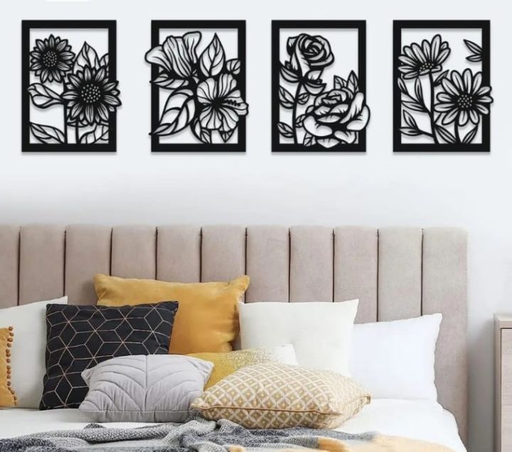4p Wooden wall Flower Frame | Tanding Art and Home decoration pieces | These products are popular in every household