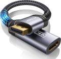 JSAUX 4K DisplayPort to HDMI Adapter 2K 60Hz, 1080p 120Hz DP to HDMI Converter Male to Female. 