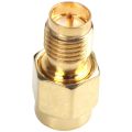 1x USB Type C 3.1 Male to Micro-USB 2.0 5 Pin Female Data Adapter & 1x SMA Male Plug to RP-SMA Female RF Coax Adapter. 