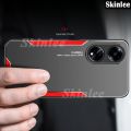 Phone case For OPPO A78 Back cover Heat Dissipation and Anti Drop Aluminum Alloy Back Panel Decorative Strip For OPPO A78 4G Cover cases. 