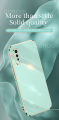 For Vivo S1 Back Cover Shiny Plating Square Bumper Soft Silicone Shockproof Protective Case. 