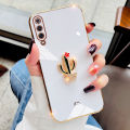 For Huawei Y9s Cover Fashion Rhinestone 3D Cactus Shiny Plating Square Bumper Phone Case Soft Silicone Shockproof Protective Back Cover. 