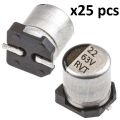 Pack 25/50pcs SMD Electrolytic Capacitor 22uf 63V. 