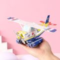 Children Educational Puzzle Girl Handmade DIY 3D Castle Airplane Assembly Model Boy Building Block Toy Kindergarten Gift. 