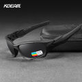 KDEAM Outdoor Sports Polarized Sunglasses Men Curve Cutting Frame Stress-Resistant Lens Shield Sun Glasses Women KD0623. 