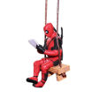 Deadpool Doll Ornament Lovely Chic Swing Design Cartoon Decorate PVC Deadpool Car Hanging Ornament for Car. 
